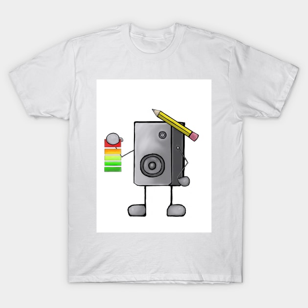 Petrie Speaker - Sanders Sound & Picture's Official Mascot T-Shirt by Sanders Sound & Picture